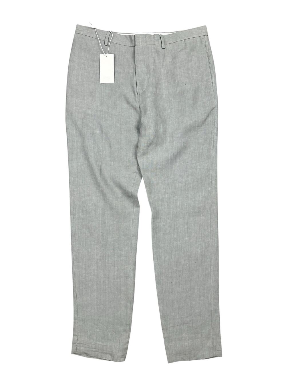 COS Linen Tailored Fit Trousers Light Grey Melange NWT — Size 32R